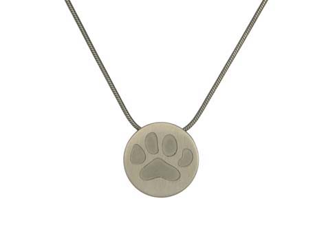 Round with Large Paw- Pewter Image