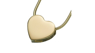 Slide Heart Pendant - Gold Vermeil Image